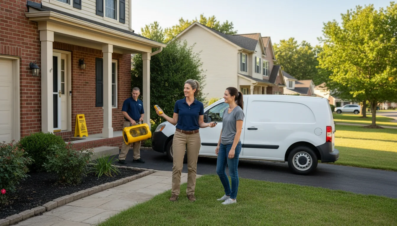 Water restoration image for Home Water Damage Repair in Elkton, OH